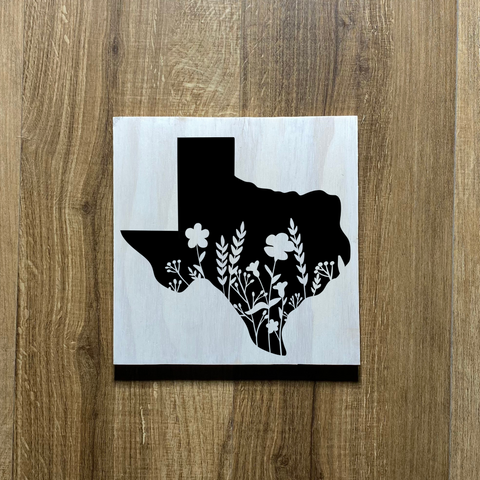 Texas Bluebonnet Wood Sign