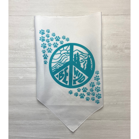 Be Wild Paw Print Bandana