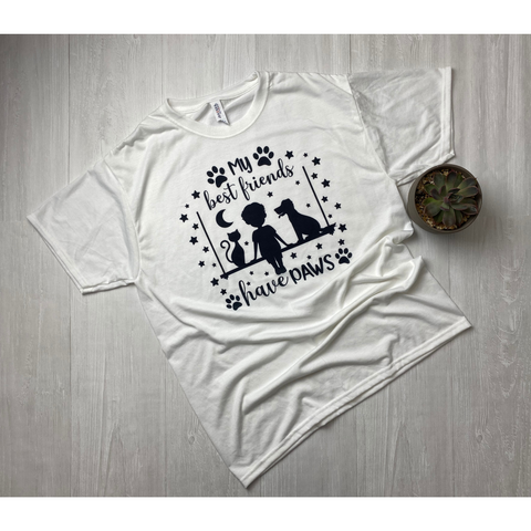 My Best Friends Have Paw Design T-Shirt