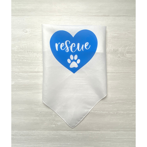 Rescue Heart Dog Design Bandana